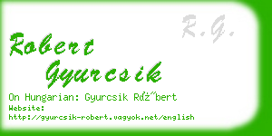 robert gyurcsik business card